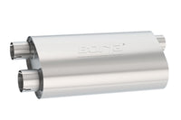 Borla Universal Pro-XS Muffler Oval 3in Inlet/ 2.5in Dual Outlet Transverse Flow Notched Muffler - My Store
