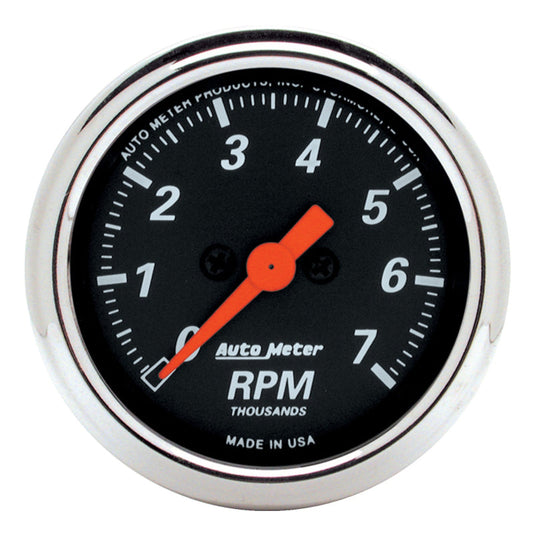 Autometer Designer Black 2-1/16in Electrical 7k RPM Tachometer - My Store