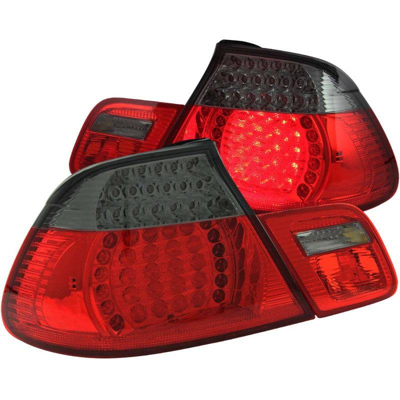 ANZO 2000-2003 BMW 3 Series E46 LED Taillights Red/Smoke 4pc - My Store