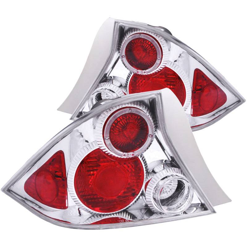 ANZO 2001-2003 Honda Civic Taillights Chrome w/ Halo - My Store