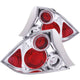 ANZO 2001-2003 Honda Civic Taillights Chrome w/ Halo - My Store