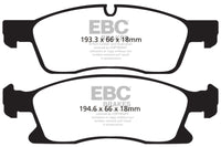 EBC 11+ Dodge Durango 3.6 Yellowstuff Front Brake Pads - My Store