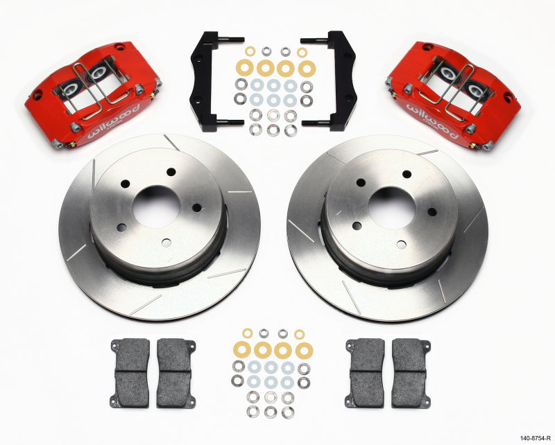 Wilwood Dynapro Radial Rear Kit 12.19in Drilled Red 2004-2006 Pontiac GTO - My Store