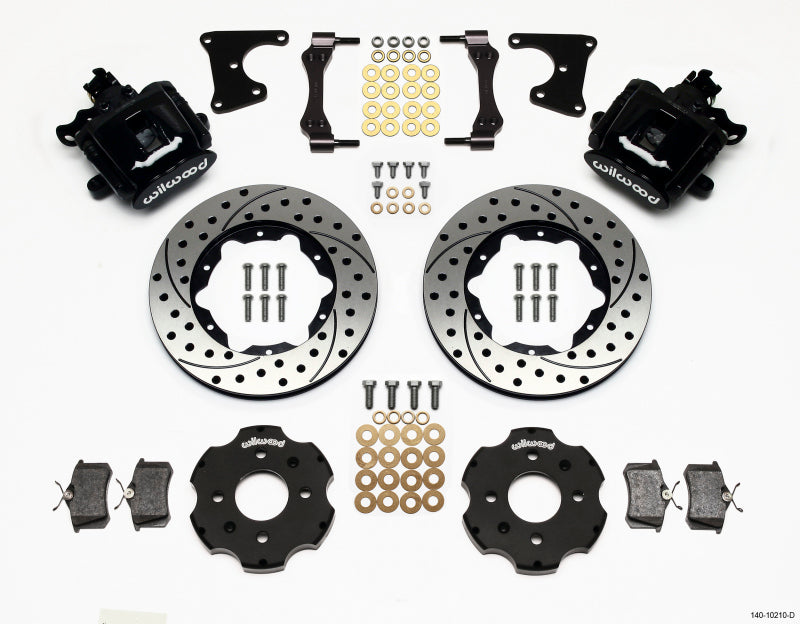 Wilwood Combination Parking Brake Rear Kit 11.00in Drilled Civic / Integra Drum 2.71 Hub Offset - Mammoth Racing -