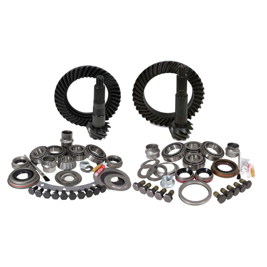 Yukon Gear & Install Kit Package Jeep XJ / YJ w/ Dana 30 Front & Model 35 Rear - 4.56in Ratio - Mammoth Racing -