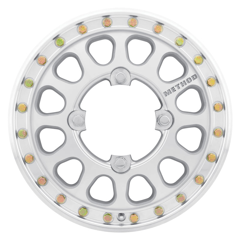 Method Mr401-r UTV Beadlock 15x5 5+0/+46mm Offset 4x156 127mm CB Raw Machined w/BH-H24155 Wheel - Mammoth Racing -