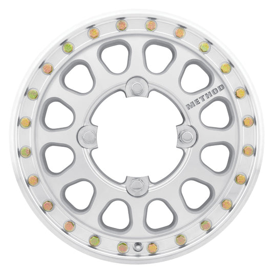 Method Mr401-r UTV Beadlock 15x5 5+0/+46mm Offset 4x136 106mm CB Raw Machined w/BH-H24155 Wheel
