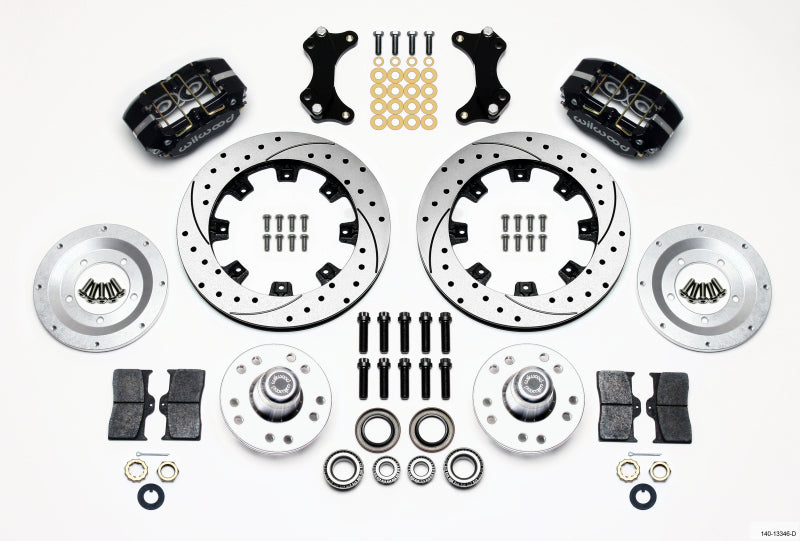 Wilwood Dynapro Dust-Boot Front Kit 12.19in Drilled WWE ProSpindle - My Store
