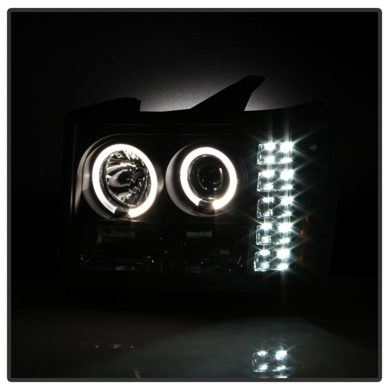 Spyder GMC Sierra 1500/GMC Sierra Denali 08-13 Projector LED Halo- LED Blk PRO-YD-GS07-HL-BK - Mammoth Racing -