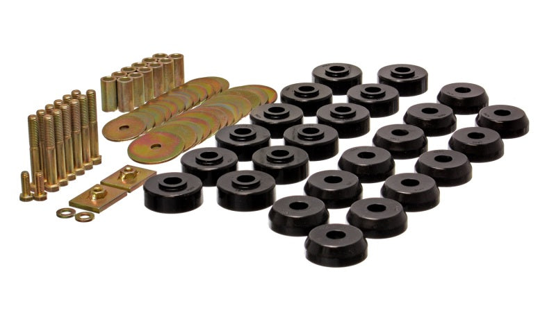 Energy Suspension Chevy 59-64 Belair/Biscayne/Caprice/Impala /59-63 El Camino Black Body Mount Set - Mammoth Racing -