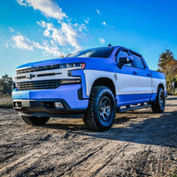 Westin 2019 Chevrolet Silverado/Sierra 1500 Crew Cab Non LD PRO TRAXX 5 Oval Nerf Step Bars - Black - Mammoth Racing -
