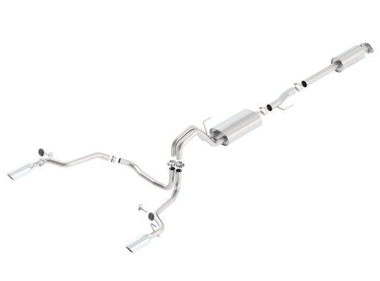 Borla 15-16 Ford F-150 3.5L EcoBoost Ext. Cab Std. Bed Catback Exhaust S-Type Single Split Rear Exit - My Store