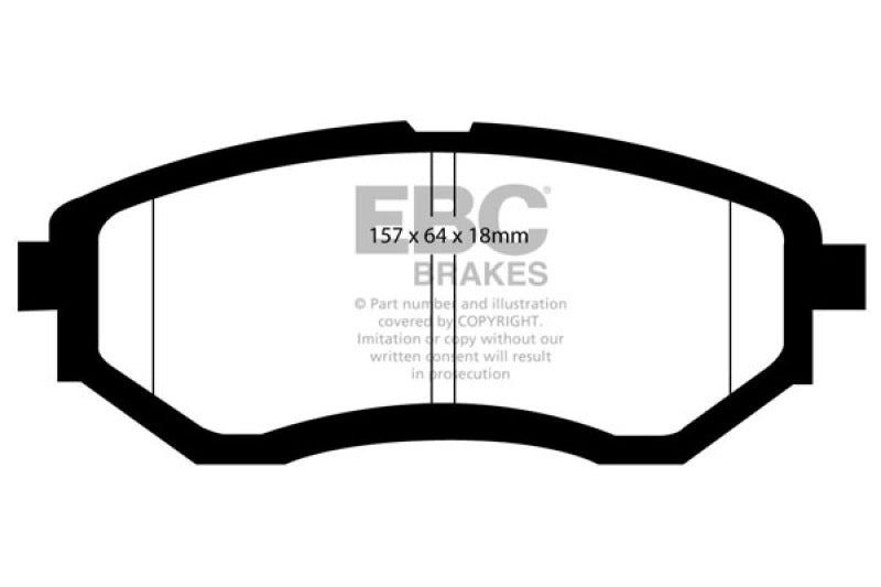 EBC 13+ Subaru Forester 2.0 Turbo Yellowstuff Front Brake Pads - My Store