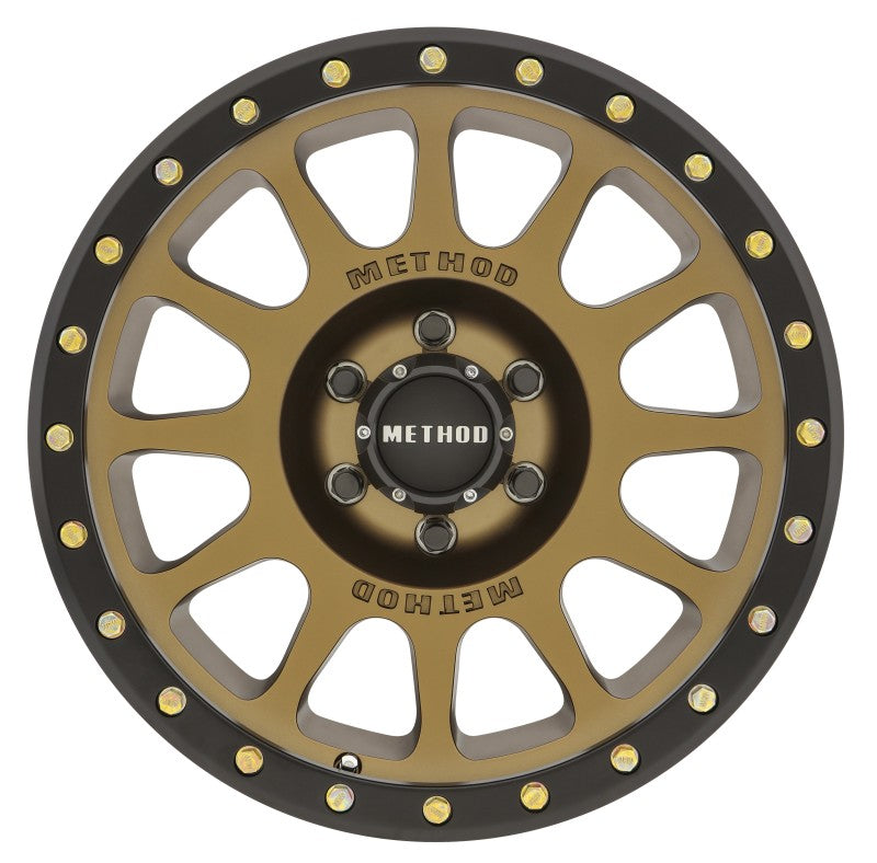 Method Mr305 NV 18x9 0mm Offset 6x5.5 108mm CB Method Bronze/Black Street Loc Wheel - Mammoth Racing -