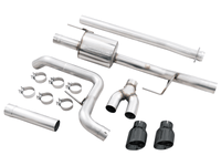 AWE 0FG 21+ Ford F150 Dual Side Exit Cat-Back Exhaust - 4.5in Diamond Black Tips - My Store