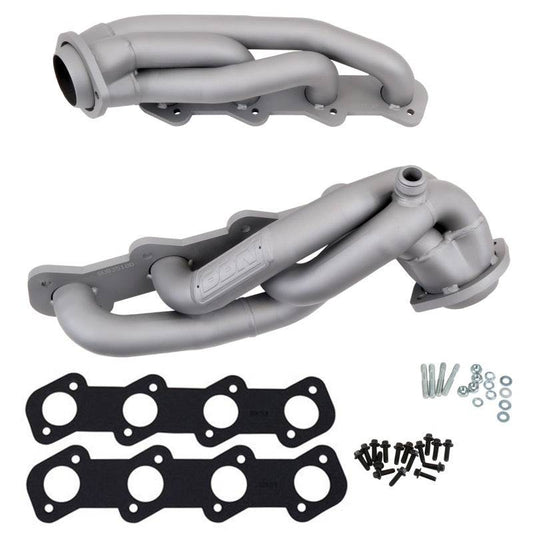 BBK 99-03 Ford F Series Truck 5.4 Shorty Tuned Length Exhaust Headers - 1-5/8 Titanium Ceramic - Mammoth Racing -
