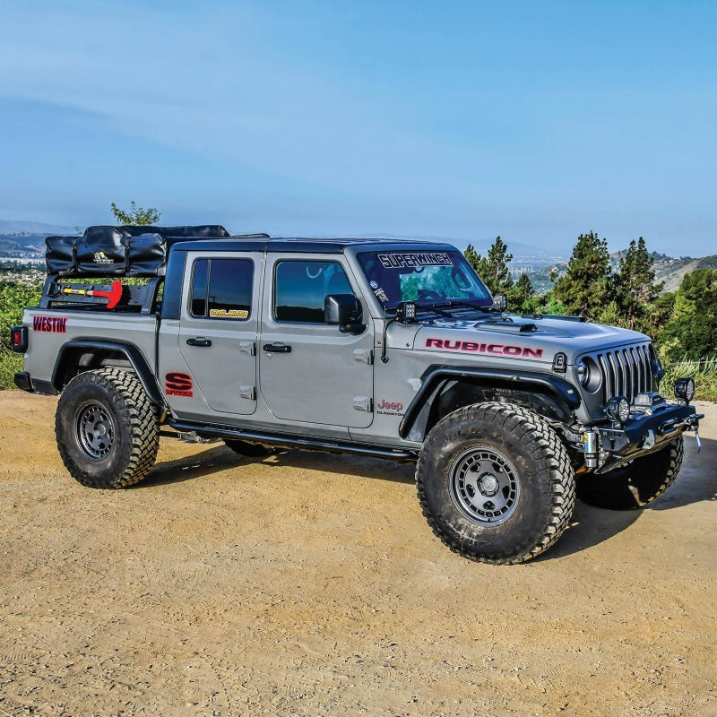 Westin 20-23 Jeep Gladiator Rock Slider - Textured Black - Mammoth Racing -