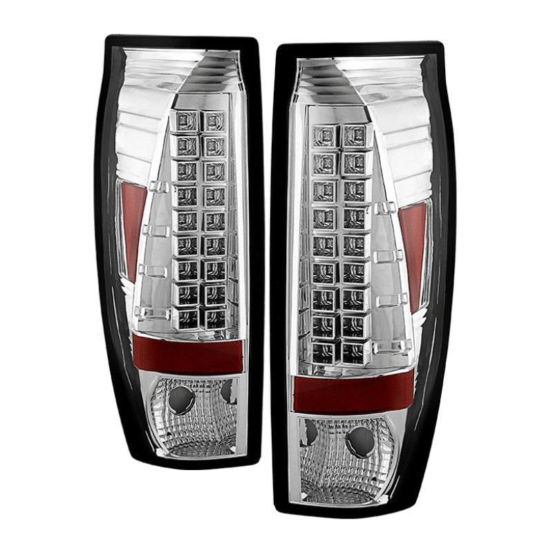 Spyder Chevy Avalanche 02-06 LED Tail Lights Chrome ALT-YD-CAV02-LED-C - Mammoth Racing -