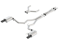 Borla Atak Cat-Back 15-17 Ford Mustang GT 5.0L V8 MT/AT 3in pipe 4in Black Chrome Tips - My Store