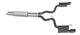 Gibson 15-17 Ford Mustang V6 3.7l 3in Cat-Back Dual Exhaust - Black Elite (Ceramic) - Mammoth Racing -
