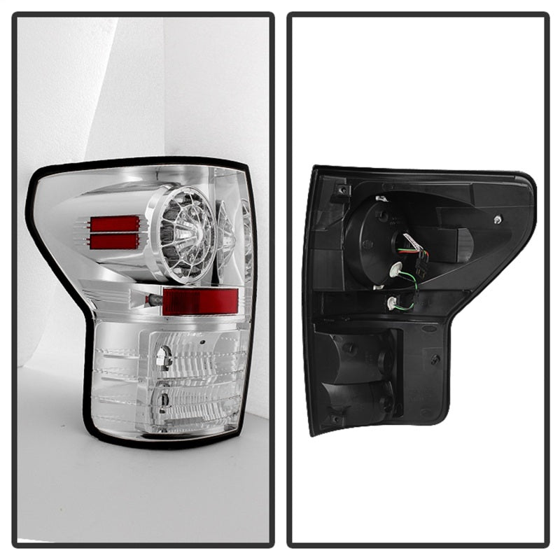 Spyder Toyota Tundra 07-13 LED Tail lights Chrome ALT-YD-TTU07-LED-C - Mammoth Racing -
