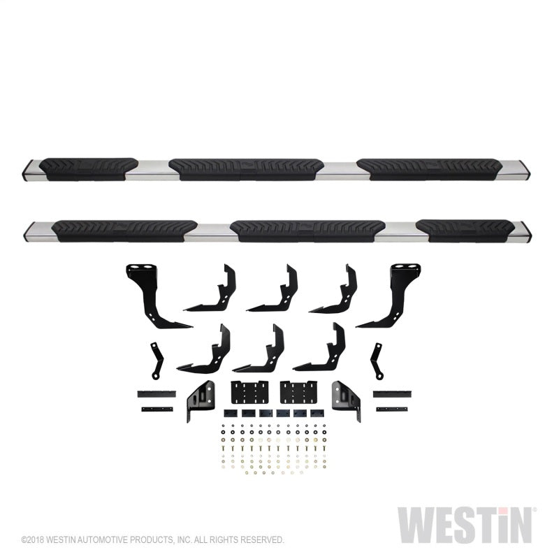 Westin 2019 Chevrolet Silverado/Sierra 1500 Crew Cab (5.5ft) R5 Modular Nerf Step Bars - SS - Mammoth Racing -