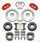 Wilwood Narrow Superlite 4R Rear Kit 12.88in Drilled Red Speedway Eng Floater w/ New Style End - Mammoth Racing -