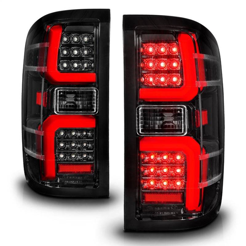 ANZO 15-19 Chevrolet Silverado 2500 HD/3500 HD LED Taillight w/ Sequential Black Housing/Clear Lens - My Store