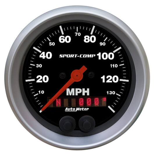 Autometer Sport-Comp 3-3/8 inch 140 MPH Electronic Speedometer w/ GPS Rally Nav Display Gauge - My Store