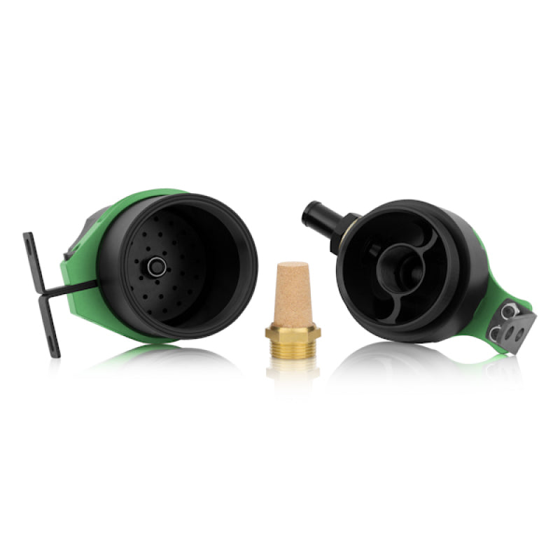 Mishimoto Universal Baffled Oil Catch Can - Green - Mammoth Racing -