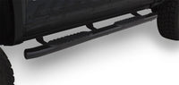 Lund 2019 Chevy Silverado 1500 Double Cab 5in Oval Curved Black SS Nerf Bars - Black - My Store