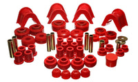 Energy Suspension 73-79 Ford F-150 Pickup w/ 2 Degree C-Bushing Red Hyper-Flex Master Bushing Set - Mammoth Racing -