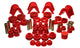 Energy Suspension 73-79 Ford F-150 Pickup w/ 2 Degree C-Bushing Red Hyper-Flex Master Bushing Set - Mammoth Racing -