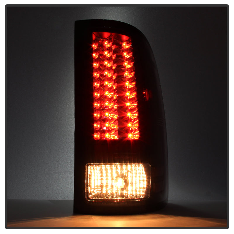 Spyder GMC Sierra 07-13 (Not 3500 Dually 4 Rear Wheels)LED Tail Lights Blk Smke ALT-YD-GS07-LED-BSM - Mammoth Racing -
