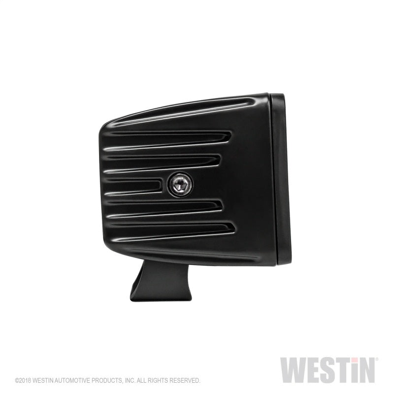 Westin HyperQ LED Auxiliary Lights 3in x 3in cube 20w Flood - Black - Mammoth Racing -