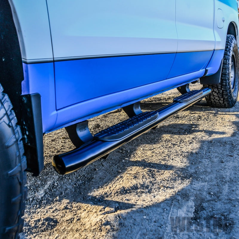 Westin 2019 Chevrolet Silverado/Sierra 1500 Crew Cab Non LD PRO TRAXX 5 Oval Nerf Step Bars - Black - Mammoth Racing -