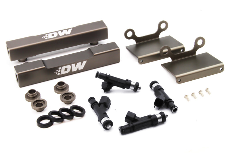 DeatschWerks 04-06 Subaru STI/LGT Side Feed to Top Feed Fuel Rail Conv Kit w/ 1000cc Injectors - Mammoth Racing -