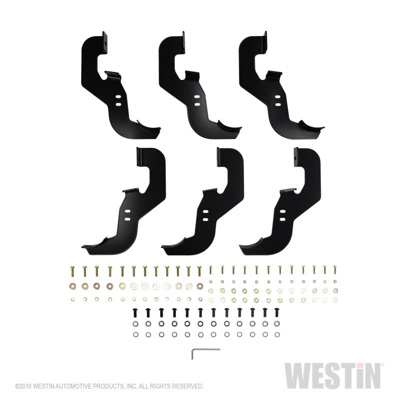 Westin 2019 Chevrolet Silverado/Sierra 1500 Crew Cab Non LD PRO TRAXX 4 Oval Nerf Step Bars - Black - Mammoth Racing -