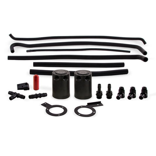 Mishimoto 08-14 Subaru STI Baffled Oil Catch Can Kit - Black - Mammoth Racing -