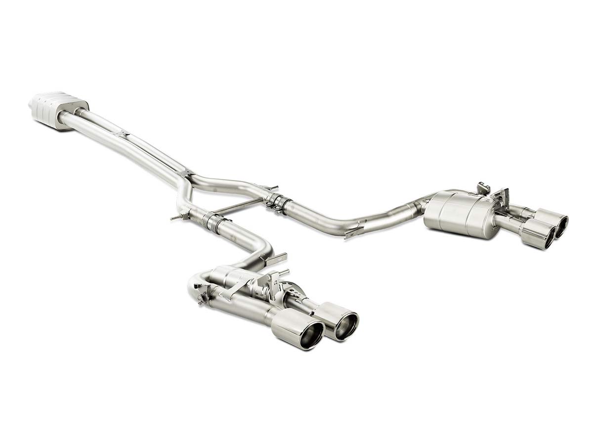 Akrapovic 14-15 Porsche Panamera Turbo (970) Evolution Line Cat Back (Titanium) w/ Titanium Tips - My Store