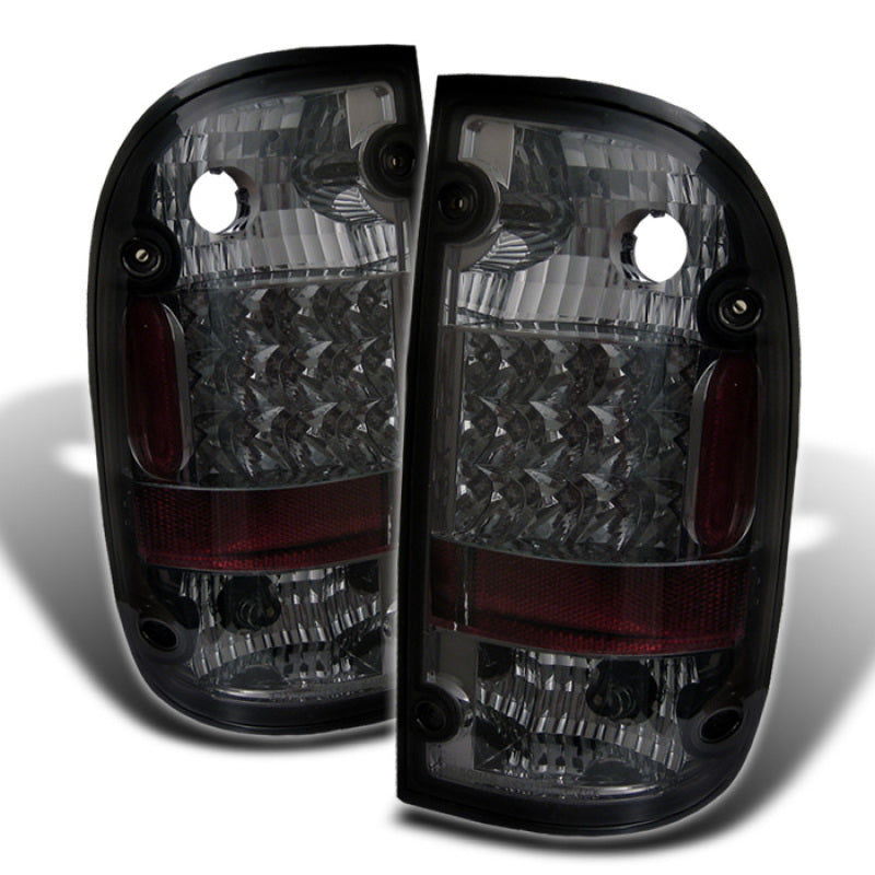 Spyder Toyota Tacoma 01-04 LED Tail Lights Smoke ALT-YD-TT01-LED-SM - Mammoth Racing -
