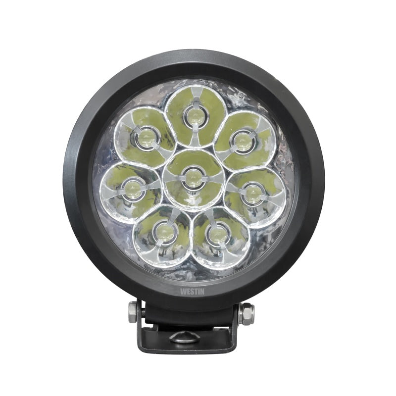 Westin Ultra LED Auxiliary Light 6.5 inch Spot w/10W Cree - Black - Mammoth Racing -