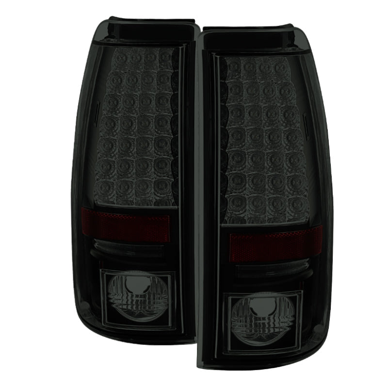 Spyder Chevy Silverado 1500 03-06 (Not Fit Stepside)LED Tail Lights Blk Smke ALT-YD-CS03-LED-BSM - Mammoth Racing -