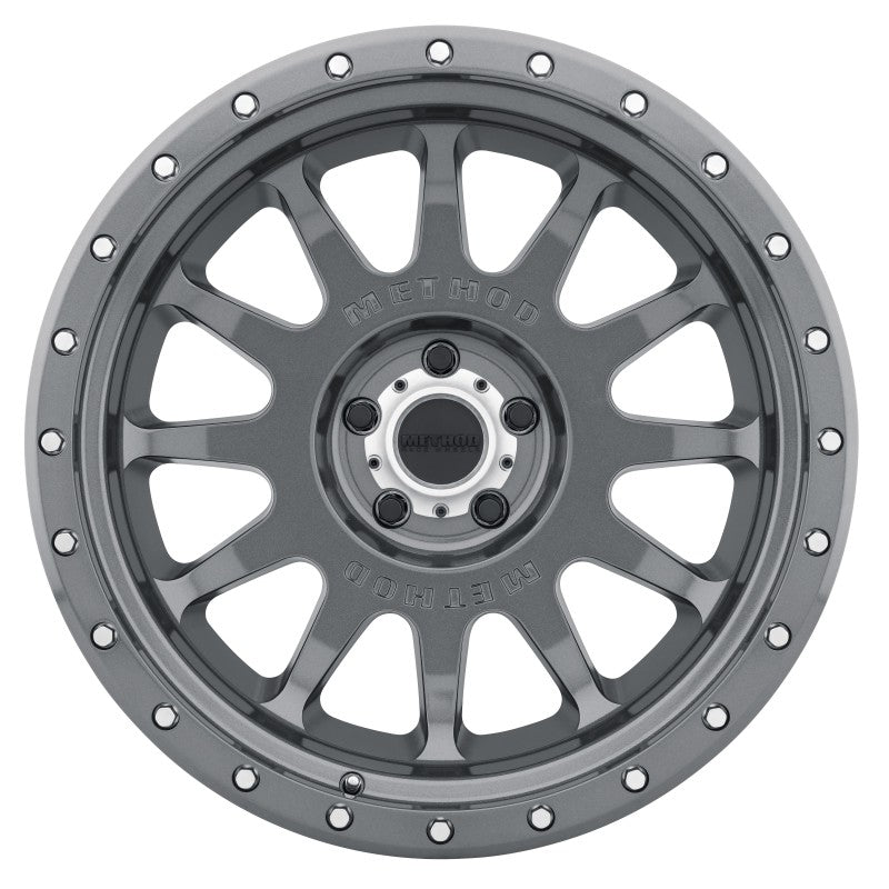 Method Mr605 NV 20x10 -24mm Offset 5x5.5 108mm CB Gloss Titanium Wheel - Mammoth Racing -