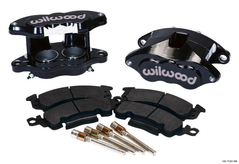 Wilwood D52 Front Caliper Kit - Black Pwdr 2.00 / 2.00in Piston 1.04in Rotor - Mammoth Racing -