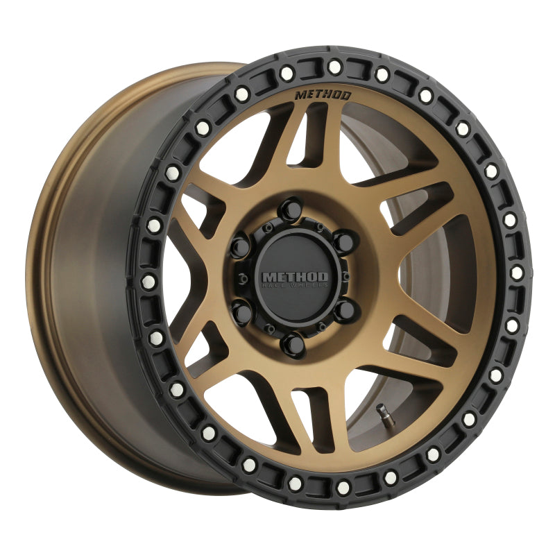 Method Mr312 17x8.5 0mm Offset 6x5.5 106.25mm CB Method Bronze/Black Street Loc Wheel - Mammoth Racing -