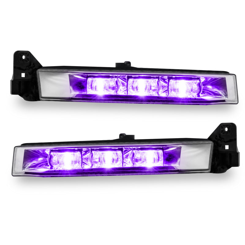 Oracle 15-21 Dodge Charger RGB+W Linear Fog Light Upgrade Kit - ColorSHIFT+W - Mammoth Racing -