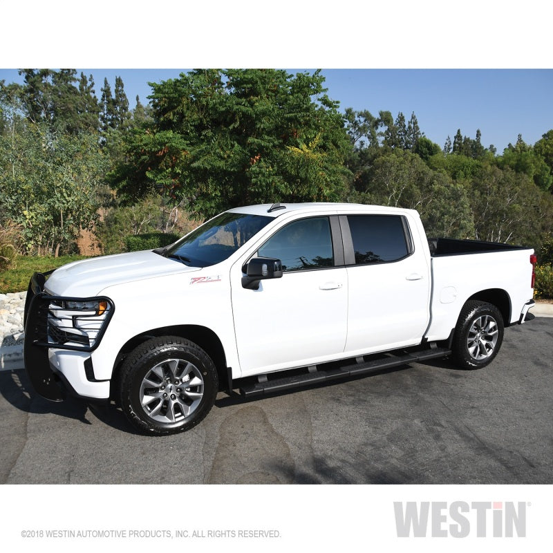 Westin 2019 Chevrolet Silverado/Sierra 1500 Crew Cab (5.5ft) R5 Modular Nerf Step Bars - Black - Mammoth Racing -