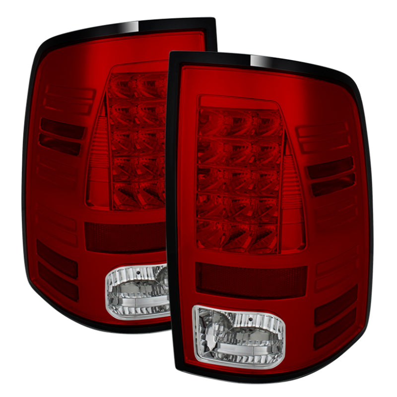 Spyder Dodge Ram 1500 13-14 13-14 LED Tail Lights LED Model only - Red Clear ALT-YD-DRAM13-LED-RC - Mammoth Racing -