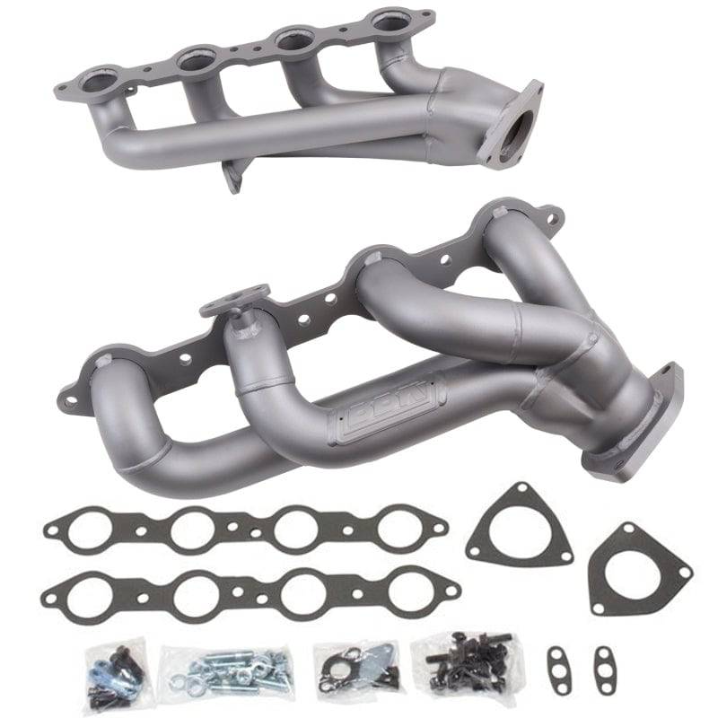 BBK 99-04 GM Truck SUV 4.8 5.3 Shorty Tuned Length Exhaust Headers - 1-3/4 Titanium Ceramic - Mammoth Racing -